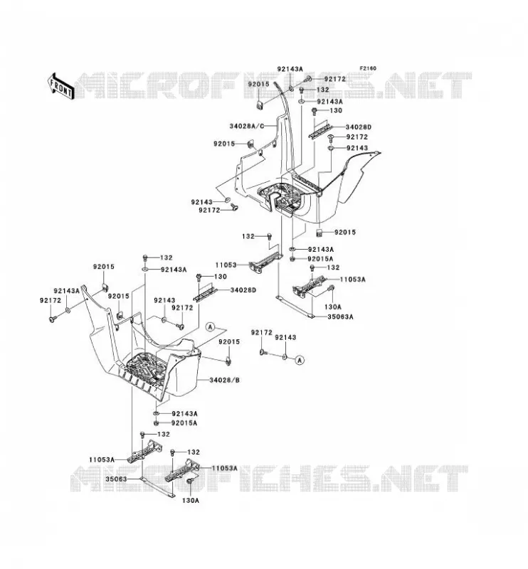 REPOSE PIED Kawasaki QUAD 750 2006 KVF750 4X4  KVF750A6F