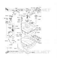 RESERVOIR CARBURANT pour Kawasaki KVF750 4X4 2007