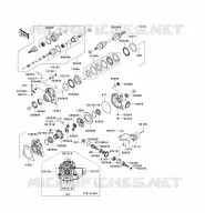 ARBRE DE TRANSMISSION AVANT pour Kawasaki KVF750 4X4 2007