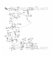&Eacute;CHAPPEMENT(JKAVFDB1 6B503807 ) pour Kawasaki KVF750 4X4I 2007