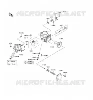 PI&Egrave;CES DE CARBURATEUR pour Kawasaki KVF750 4X4I 2007