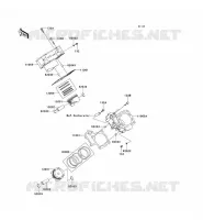 CYLINDRE/PISTON pour Kawasaki KVF750 4X4I 2007