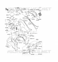 GARDE BOUE AVANT pour Kawasaki KVF750 4X4 2010