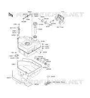 RESERVOIR CARBURANT pour Kawasaki KVF750 4X4I 2011