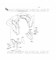 BAVETTE pour Kawasaki KVF750 4X4I 2009
