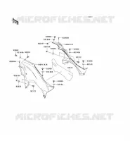 CACHE LAT&Eacute;RAL pour Kawasaki KVF750 4X4I 2009