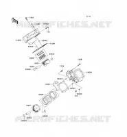 CYLINDRE/PISTON pour Kawasaki KVF750 4X4I 2009
