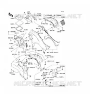 GARDE BOUE AVANT pour Kawasaki KVF750 4X4I 2009