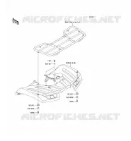 GARDE BOUE ARRI&Egrave;RE pour Kawasaki KVF750 4X4 EPS 2012