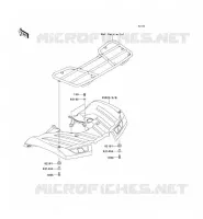 GARDE BOUE ARRI&Egrave;RE pour Kawasaki KVF750 4X4 EPS 2013