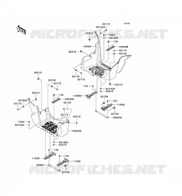 REPOSE PIED Kawasaki QUAD 750 2013 KVF750 4X4 EPS  KVF750GDF
