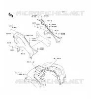 CACHE LAT&Eacute;RAL pour Kawasaki KVF750 4X4I EPS 2013