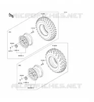 ROUE/PNEUS pour Kawasaki KVF750 4X4I EPS 2013