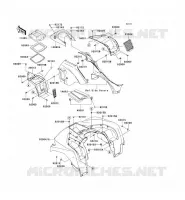 GARDE BOUE AVANT pour Kawasaki BRUTE FORCE 750 4X4I EPS 2014