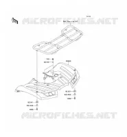 GARDE BOUE ARRI&Egrave;RE pour Kawasaki BRUTE FORCE 750 4X4I EPS 2012