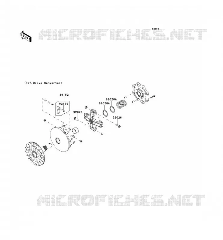 PIECE EN OPTION Kawasaki QUAD 750 2012 BRUTE FORCE 750 4X4I EPS  KVF750HCF