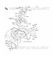 BAVETTE pour Kawasaki KVF750 4X4 EPS 2013