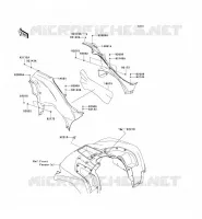 CACHE LAT&Eacute;RAL pour Kawasaki KVF750 4X4 EPS 2013