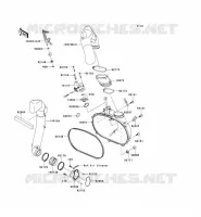 COUVERCLE CONVERTISSEUR pour Kawasaki KVF750 4X4 EPS 2013