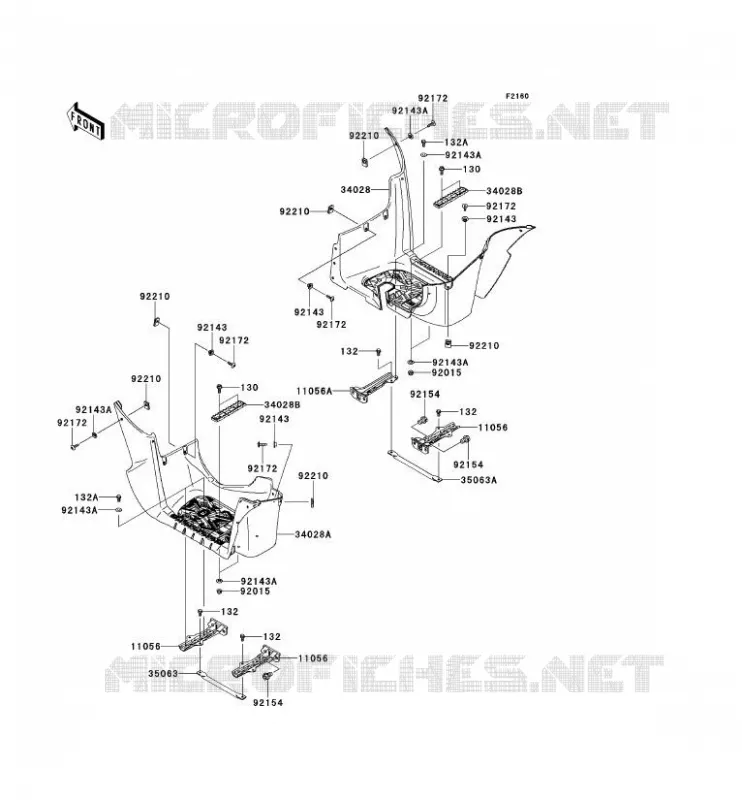 REPOSE PIED Kawasaki QUAD 750 2013 KVF750 4X4 EPS  KVF750HDF