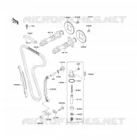 ARBRE A CAME/TENDEUR pour Kawasaki BRUTE FORCE 750 4X4I EPS 2014