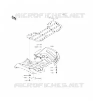 GARDE BOUE ARRI&Egrave;RE pour Kawasaki BRUTE FORCE 750 4X4I EPS 2015