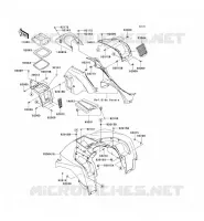 GARDE BOUE AVANT pour Kawasaki BRUTE FORCE 750 4X4I EPS 2013