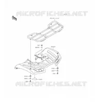 GARDE BOUE ARRI&Egrave;RE pour Kawasaki BRUTE FORCE 750 4X4I EPS 2015