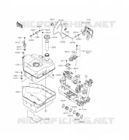 RESERVOIR CARBURANT pour Kawasaki BRUTE FORCE 750 4X4I EPS 2015