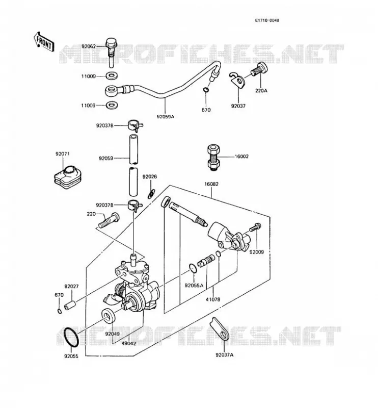 POMPE A HUILE Kawasaki MOTOS 125 1990 AR125  AR125-A8