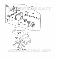 OPTIQUE ZGT00A 009976) pour Kawasaki AR125 1988