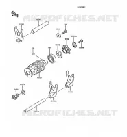 BARILLET/FOURCHETTE pour Kawasaki AR125 1989