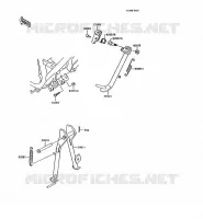 BEQUILLE pour Kawasaki AR125 1989