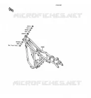 CH&Acirc;SSIS pour Kawasaki AR125 1989