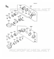 CLIGNOTANT pour Kawasaki AR125 1989
