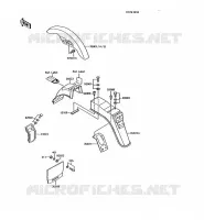 GARDE BOUE pour Kawasaki AR125 1989