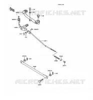 PEDALE DE FREIN pour Kawasaki AR125 1989