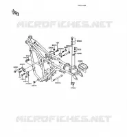 PIECE DE CADRE pour Kawasaki AR125 1989