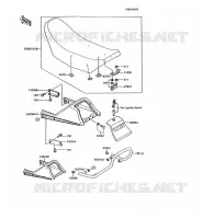SELLE pour Kawasaki AR125 1989