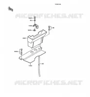 SUPPORT BATTERIE pour Kawasaki AR125 1989