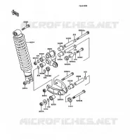 SUSPENSION/AMORTISSEUR pour Kawasaki AR125 1989