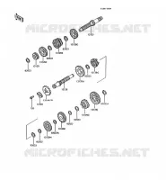 TRANSMISSION pour Kawasaki AR125 1989
