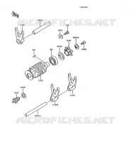 BARILLET/FOURCHETTE pour Kawasaki AR125 1991