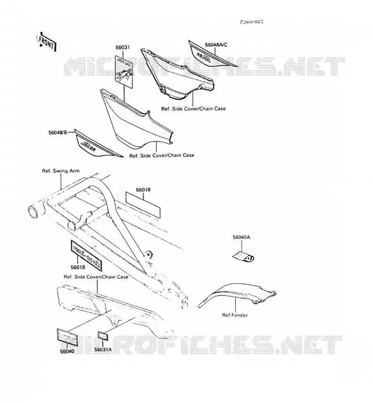 LABEL Kawasaki MOTOS 50 1988 AR50  AR50-C6