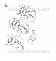 OPTIQUE ZGT00A 009976) pour Kawasaki AR50 1989
