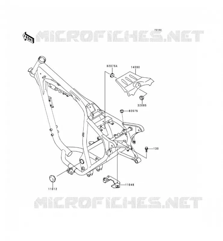 SUPPORT BATTERIE Kawasaki MOTOS 250 1994 ESTRELLA  BJ250-A2