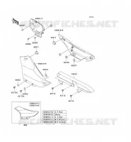 CACHE LAT&Eacute;RAL/GARDE CHAINE pour Kawasaki ELIMINATOR 125 2001