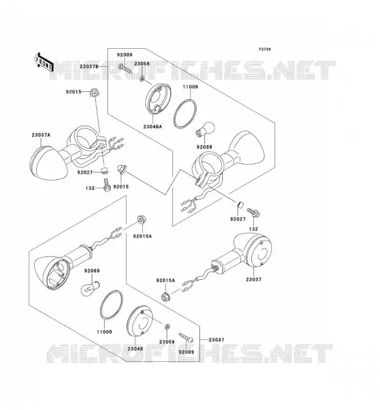CLIGNOTANTS Kawasaki MOTOS 125 2002 ELIMINATOR 125  BN125-A5