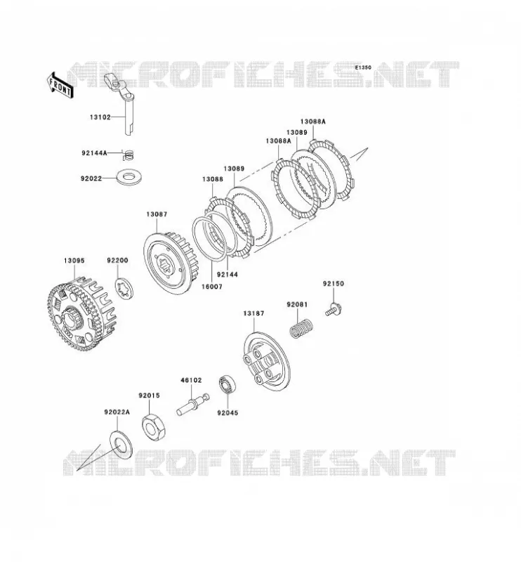 EMBRAYAGE Kawasaki MOTOS 125 2002 ELIMINATOR 125  BN125-A5