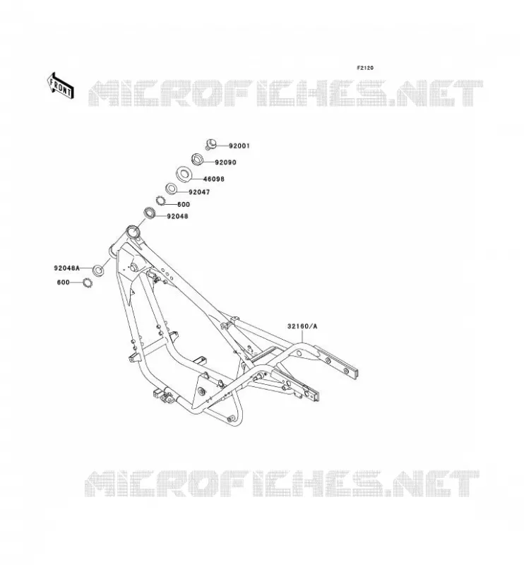 CH&Acirc;SSIS Kawasaki MOTOS 125 2002 ELIMINATOR 125  BN125-A5